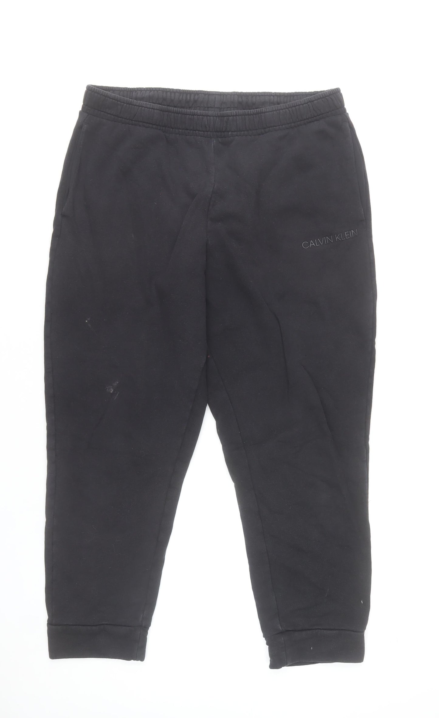 Calvin Klein Men's Black Jogger Trousers XL Cotton Blend