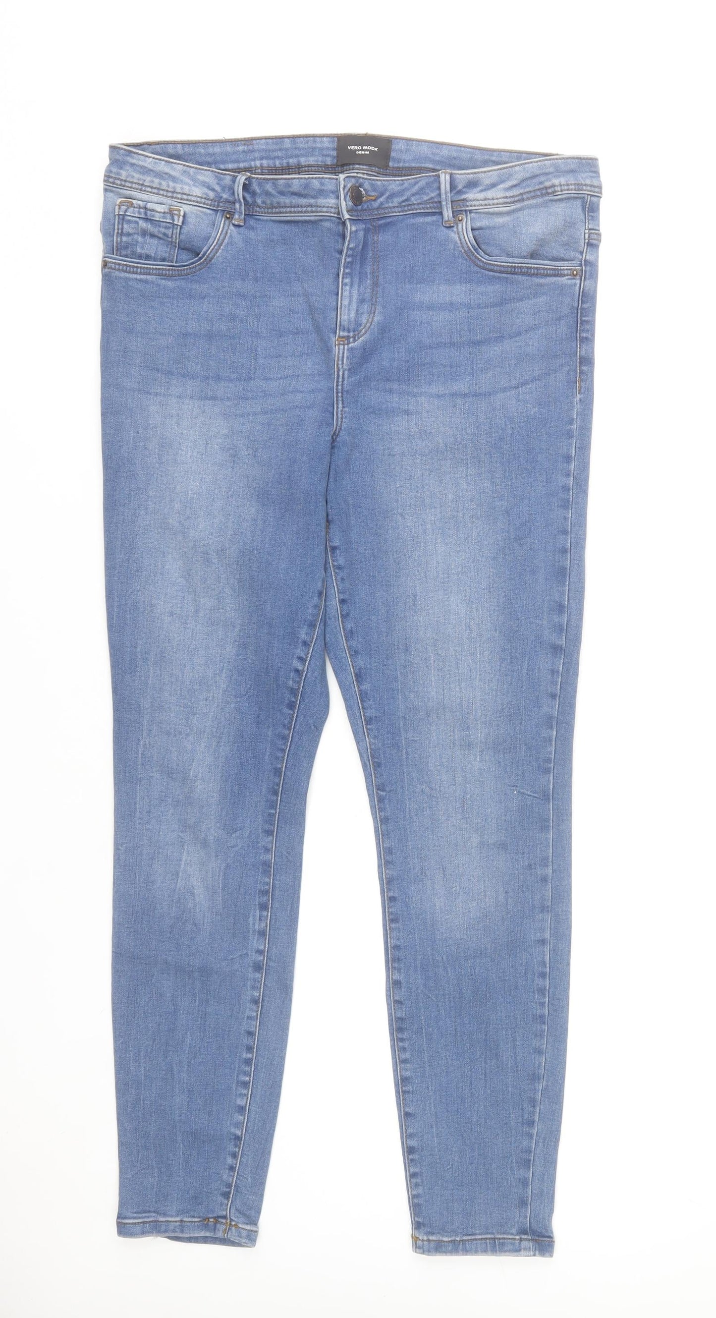 Vero Moda Women Blue Skinny Denim Jeans Size XL 30in Waist