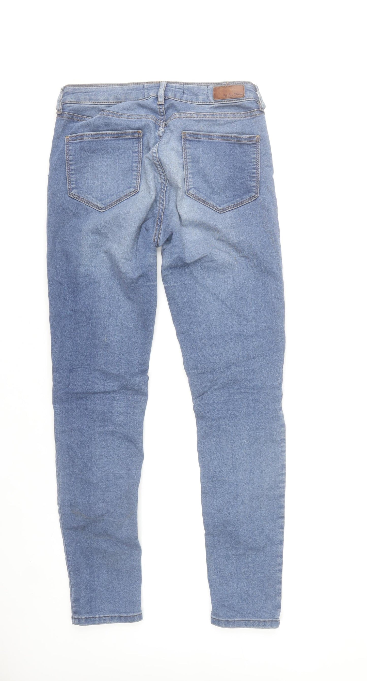 Fat Face Women’s Blue Denim Jegging Jeans Size 8 Slim Fit Mid Rise