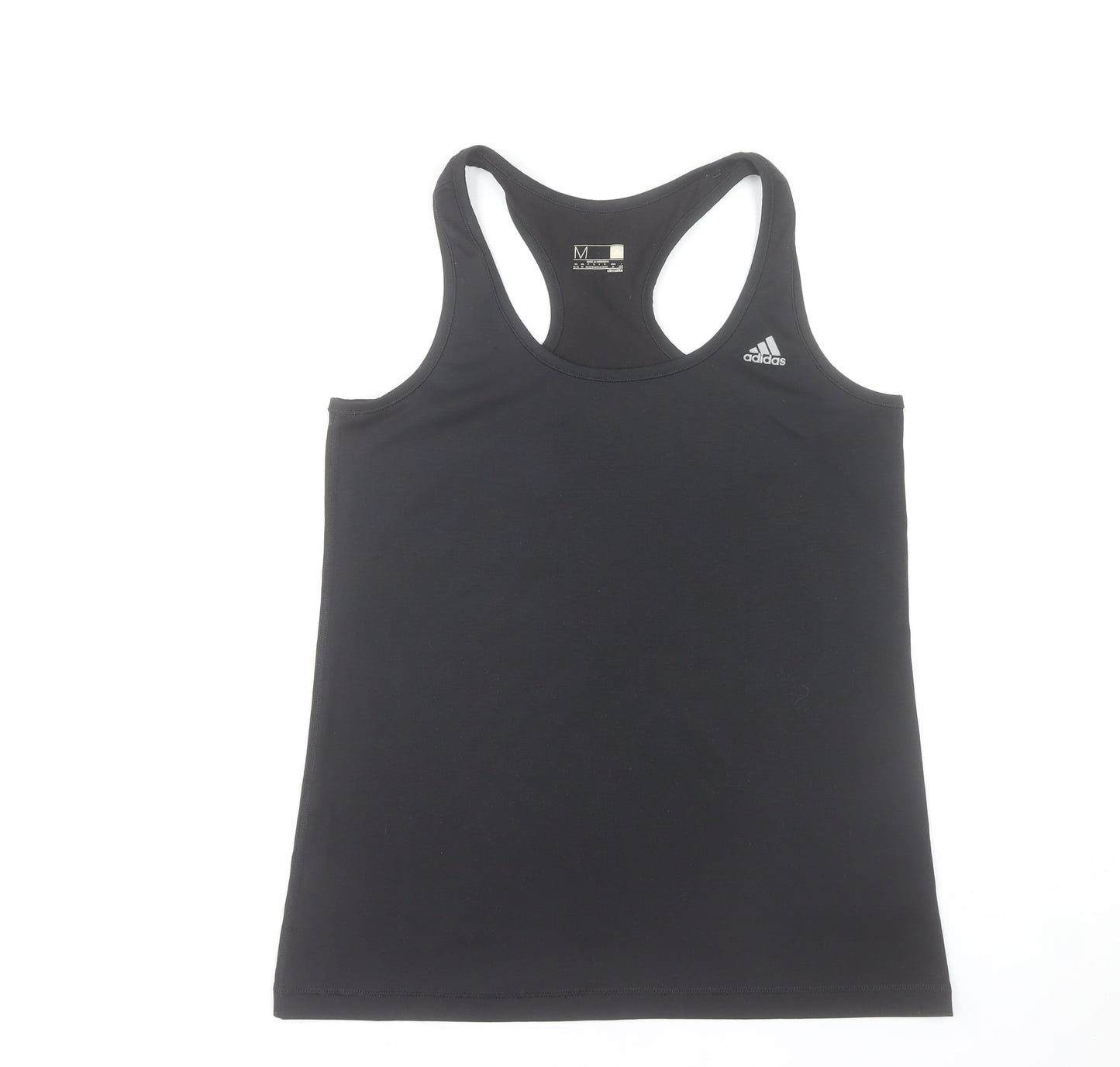 Adidas Womens Black Climalite Racerback Tank Top Size M 12-14