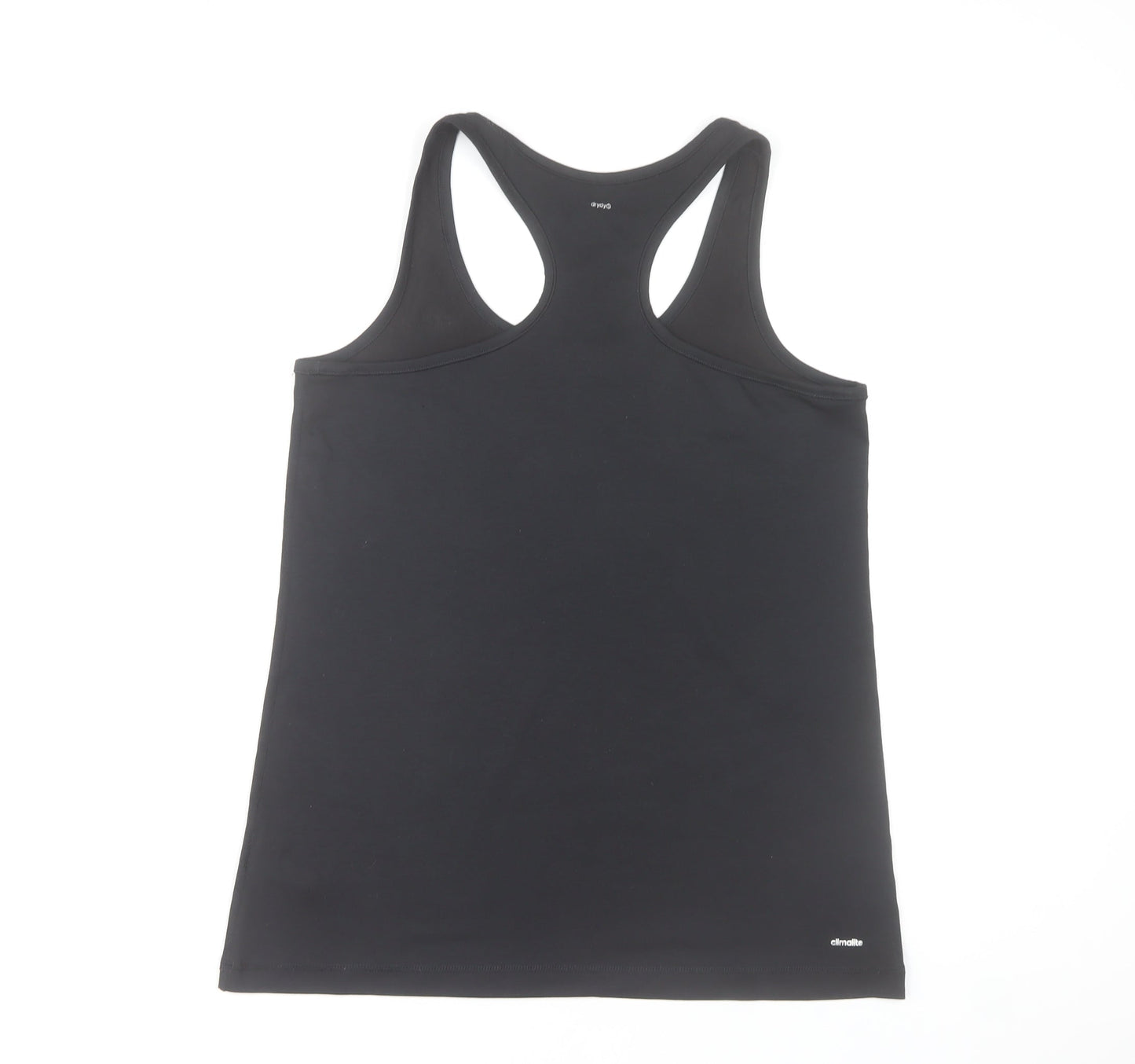 Adidas Womens Black Climalite Racerback Tank Top Size M 12-14