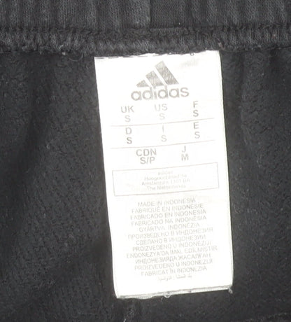 Adidas Men's Black Cargo Jogger Trousers Size S Cotton Blend