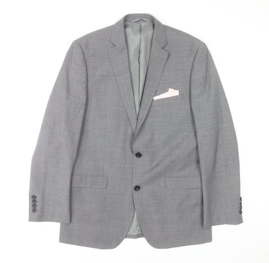 Mens UK Size 40 Moss 1851 Regular Grey Suit Jacket