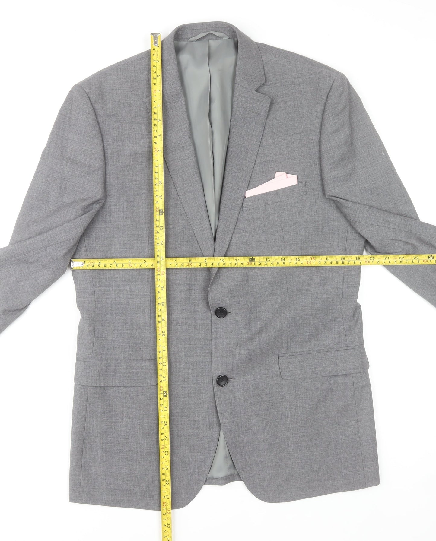 Mens UK Size 40 Moss 1851 Regular Grey Suit Jacket