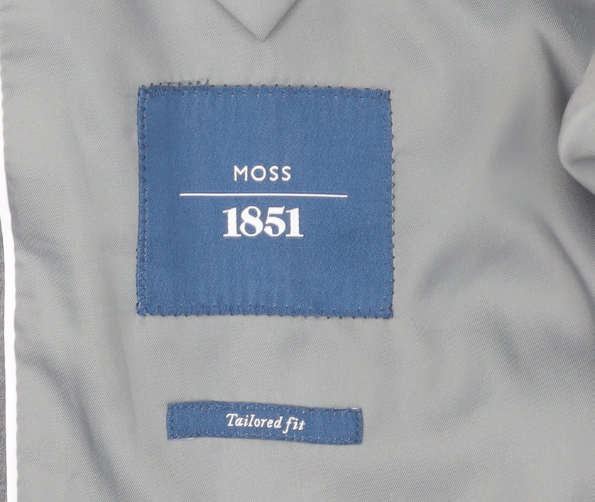 Mens UK Size 40 Moss 1851 Regular Grey Suit Jacket