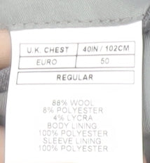 Mens UK Size 40 Moss 1851 Regular Grey Suit Jacket