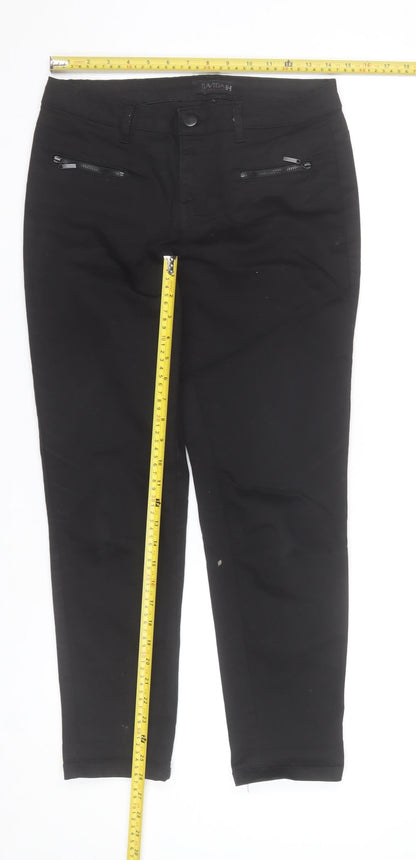 Savida Women's Black Skinny Jeans Size 10 Slim Fit Mid Rise Stretch