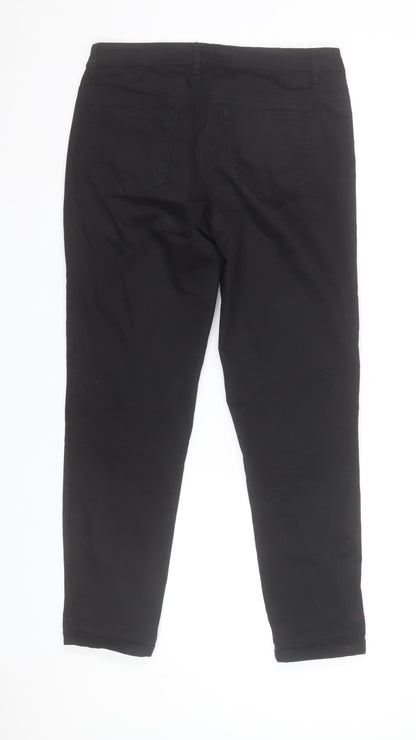 Savida Women's Black Skinny Jeans Size 10 Slim Fit Mid Rise Stretch