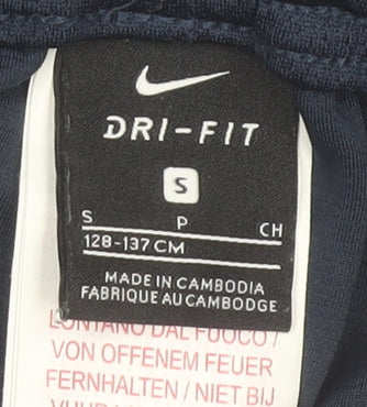Nike Boys Navy Blue Dri-FIT Athletic Shorts Size S (128-137cm) Lightweight