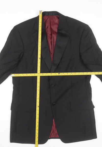 Mens UK Size 40 Scott & Taylor Regular Black Suit Jacket