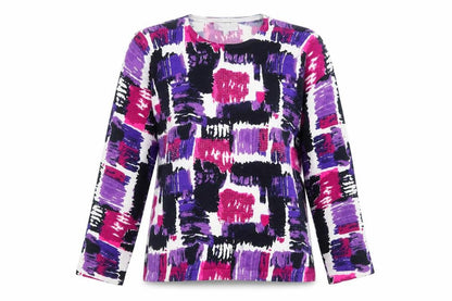 Front view of Gerard women’s multicoloured long sleeve jumper, size UK 10/12