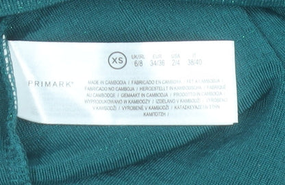 Primark Women’s Green Sequin One Shoulder Bodycon Dress XS