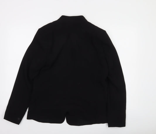 Next Women's Black Tailored One-Button Blazer Size 14