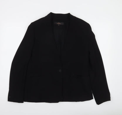 Next Women's Black Tailored One-Button Blazer Size 14