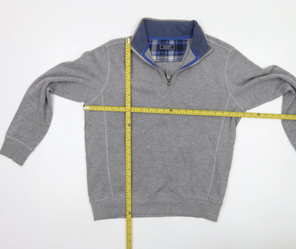 Maine New England Men’s Grey 1/2 Zip Sweatshirt Size M