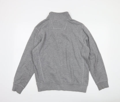 Maine New England Men’s Grey 1/2 Zip Sweatshirt Size M