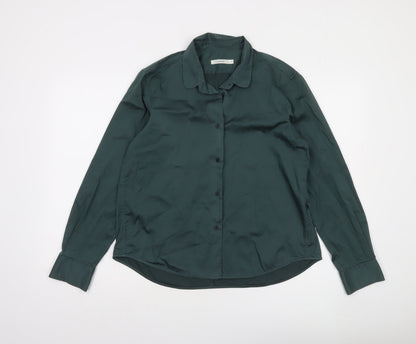 Lareida Women’s Green Cotton Button-Up Shirt Size 12