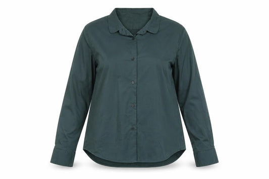 Lareida Women’s Green Cotton Button-Up Shirt Size 12