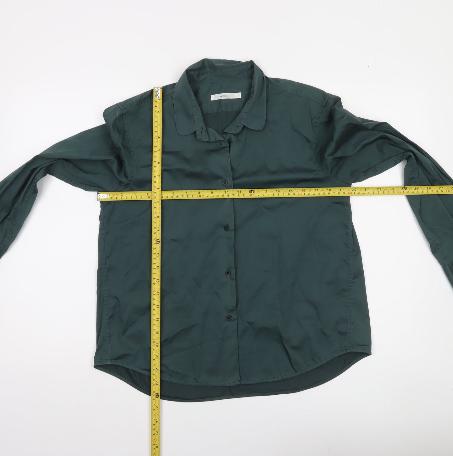 Lareida Women’s Green Cotton Button-Up Shirt Size 12