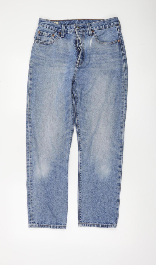 Levi's Premium Women's Blue Straight Leg Jeans W28 L28 100% Cotton