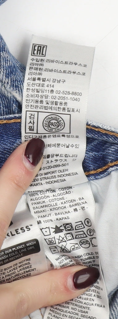 Levi's Premium Women's Blue Straight Leg Jeans W28 L28 100% Cotton