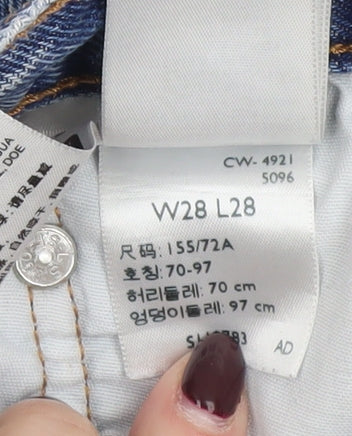 Levi's Premium Women's Blue Straight Leg Jeans W28 L28 100% Cotton