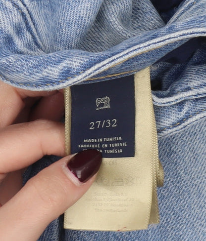 Scotch & Soda Womens Blue High Rise Straight Jeans Size 10