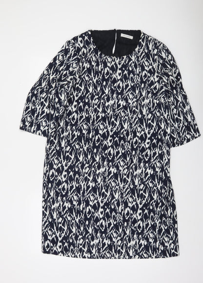 Windsmoor Women's Black Geometric Shift Dress Size 14