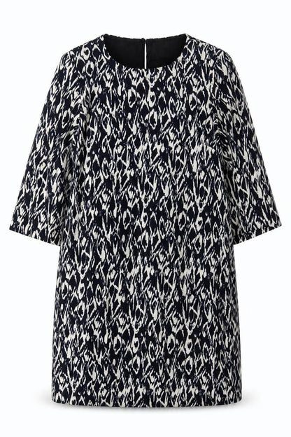 Windsmoor Women's Black Geometric Shift Dress Size 14