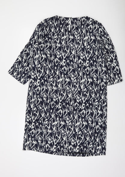 Windsmoor Women's Black Geometric Shift Dress Size 14