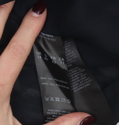 Windsmoor Women's Black Geometric Shift Dress Size 14