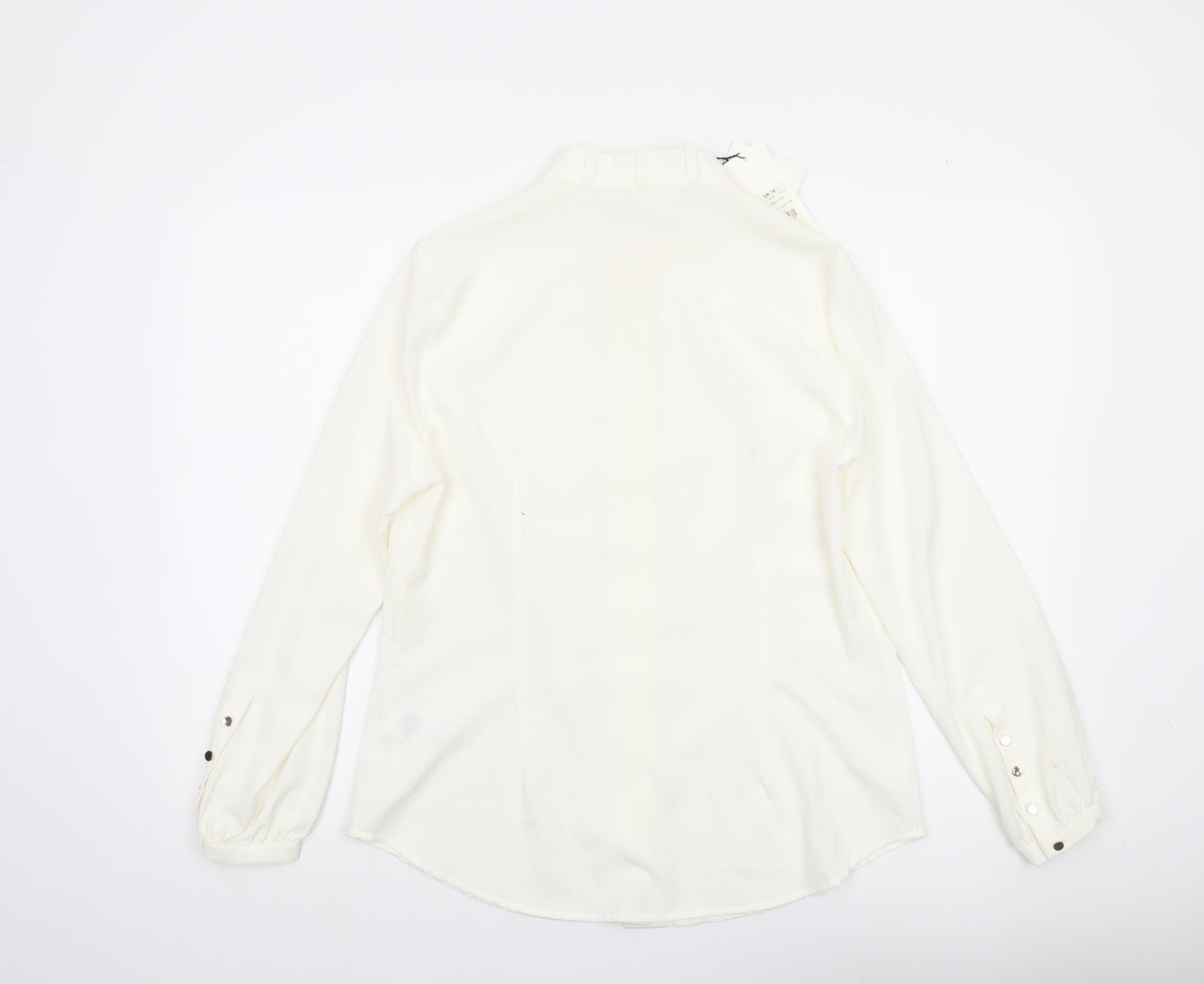 Damsel in a Dress Women's Ivory Button-Up Shirt Size 14