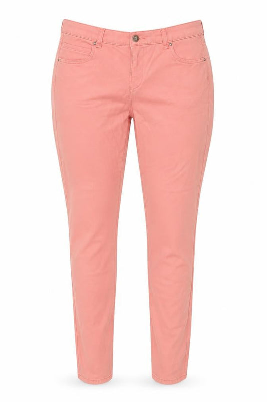 Monsoon Women Pink Denim Jegging Trousers Size 14 Stretch Slim Fit