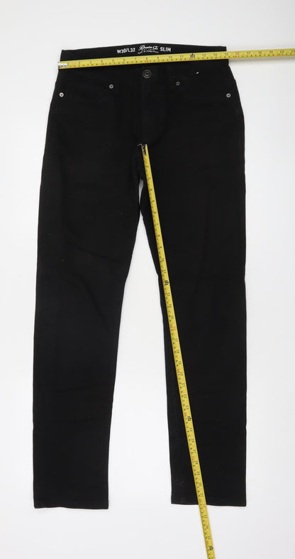 Denim Co. Men's Black Slim Fit Jeans W30 L32