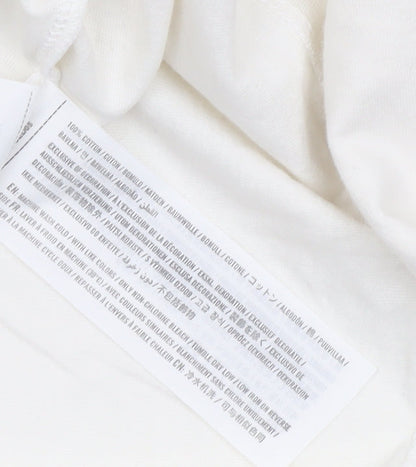 Hollister Women White Long Sleeve V-Neck Graphic Tee M
