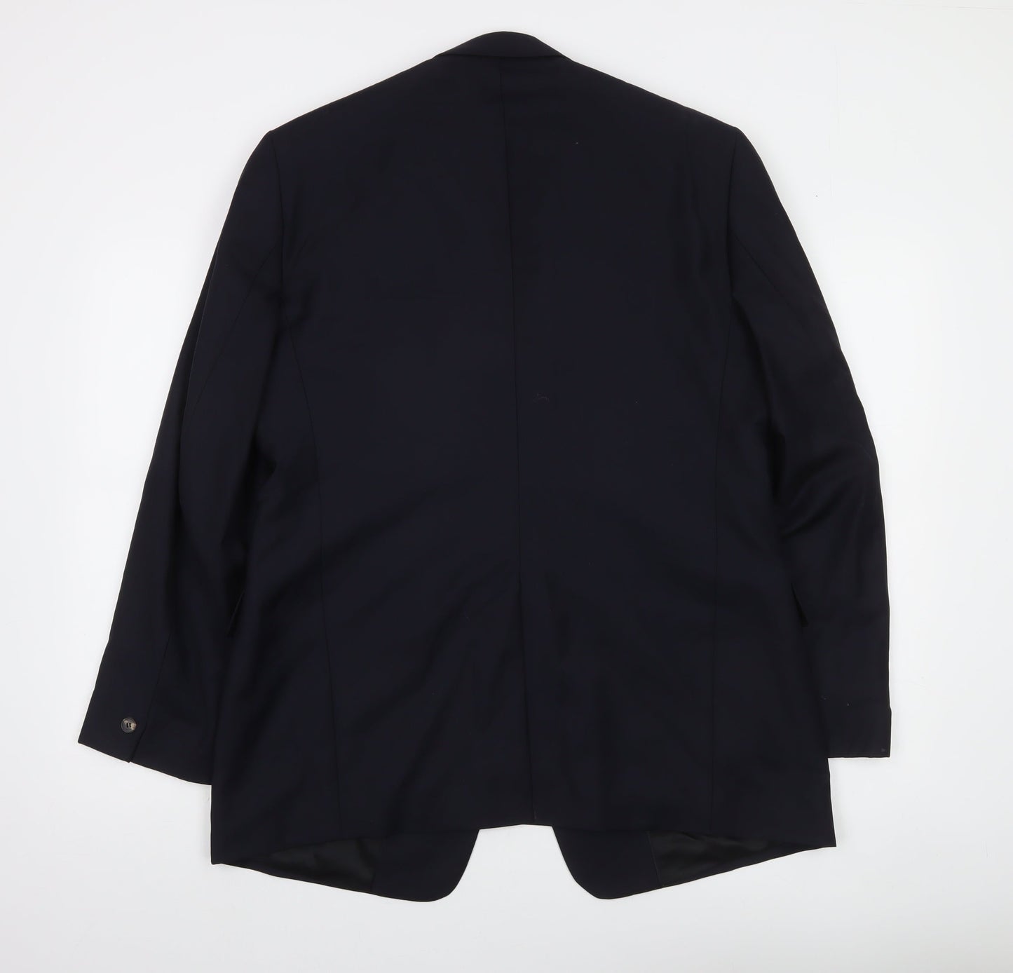 Reiss Men's Black 42R Wool Single-Breasted Suit Jacket