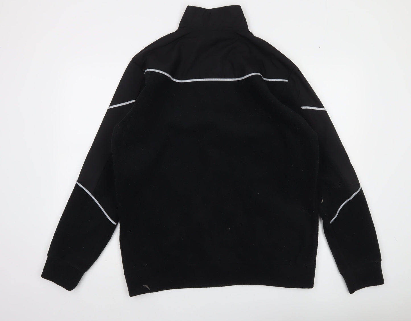 Adidas Men's Black L Fleece 1/2 Zip Sports Sweatshirt