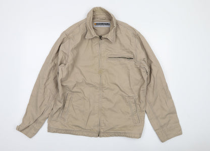 Hardcastle Weathercoats Men's Beige Cotton Full Zip Jacket M