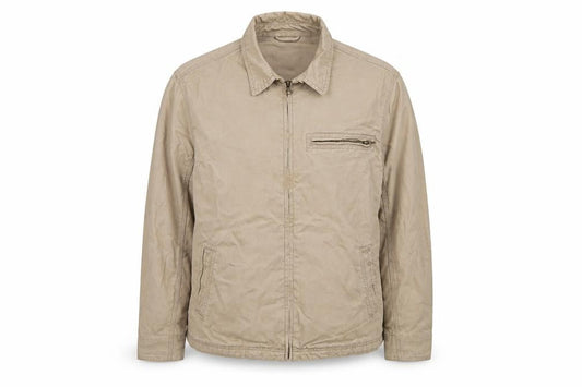 Hardcastle Weathercoats Men's Beige Cotton Full Zip Jacket M