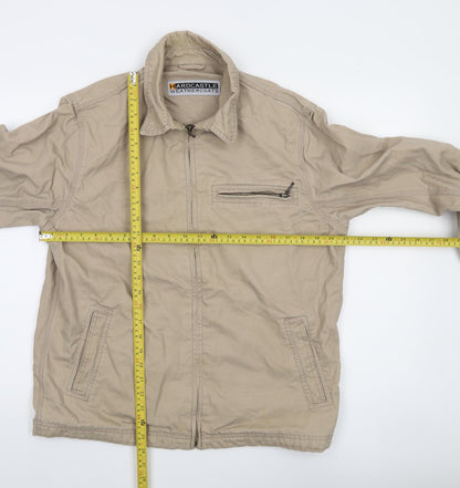 Hardcastle Weathercoats Men's Beige Cotton Full Zip Jacket M