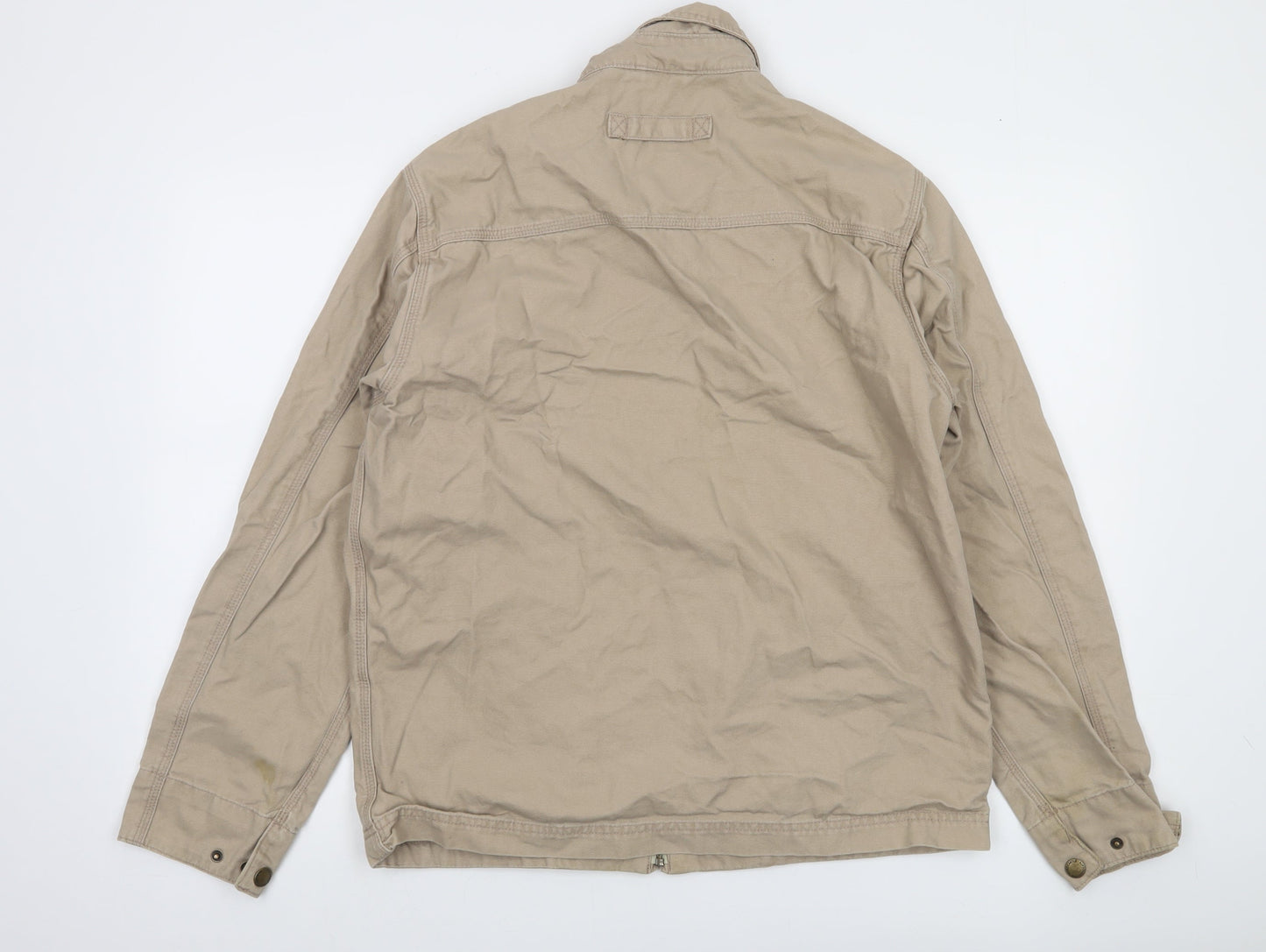Hardcastle Weathercoats Men's Beige Cotton Full Zip Jacket M