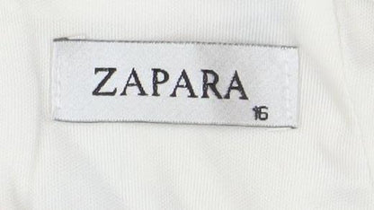 Zapara Women’s Multicoloured Floral Belted Sheath Dress Size 16