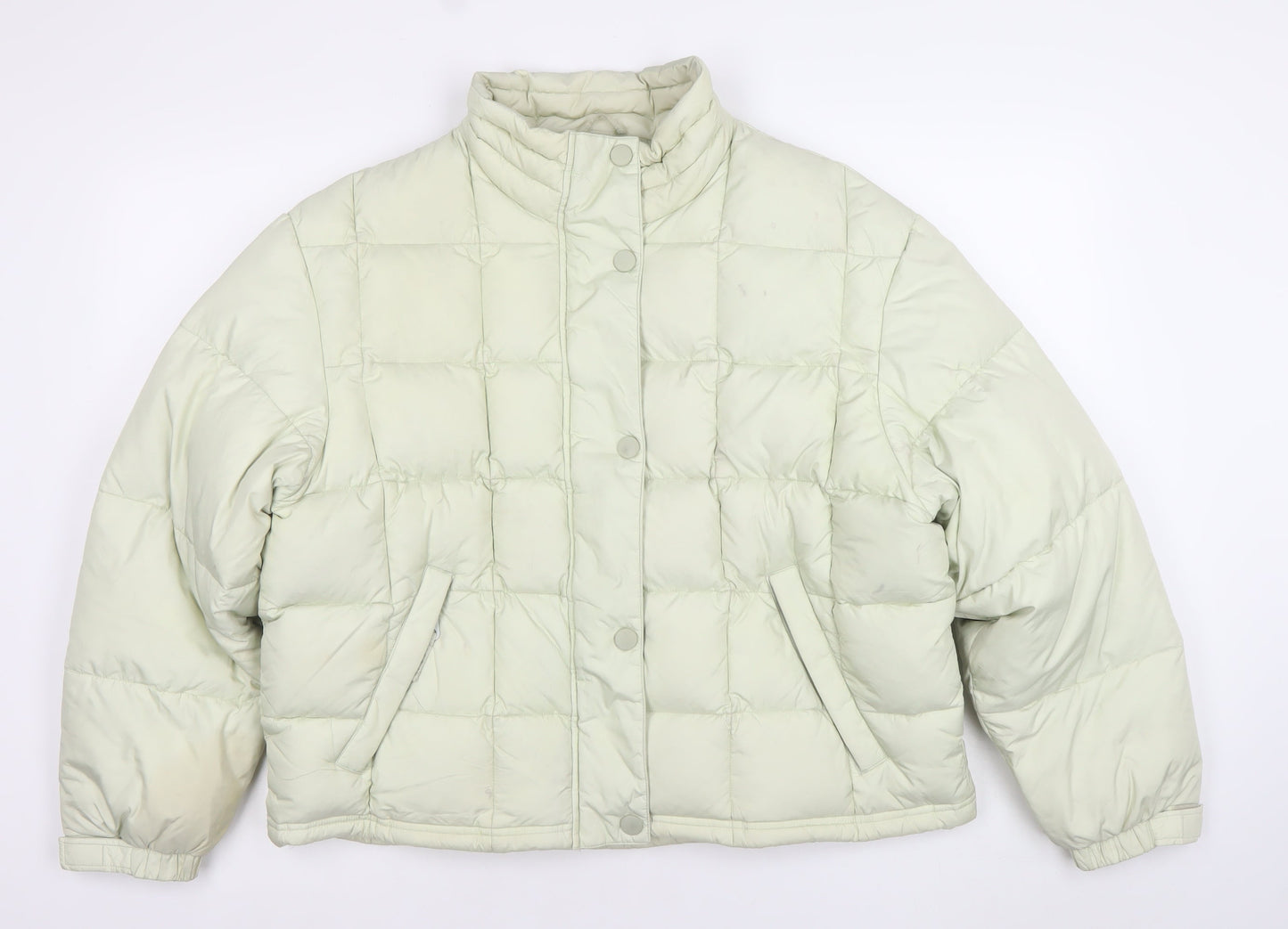 C&A Women Ivory Puffer Jacket Size 18-20 Quilted Winter Coat