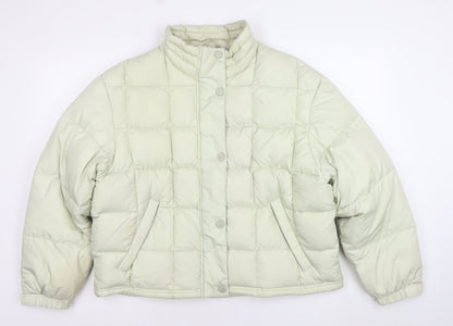 C&A Women Ivory Puffer Jacket Size 18-20 Quilted Winter Coat