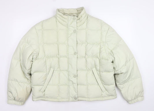 C&A Women Ivory Puffer Jacket Size 18-20 Quilted Winter Coat