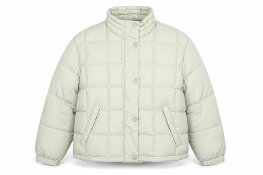 C&A Women Ivory Puffer Jacket Size 18-20 Quilted Winter Coat