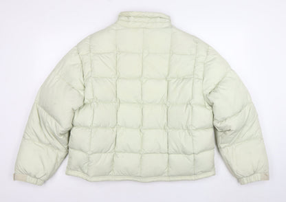 C&A Women Ivory Puffer Jacket Size 18-20 Quilted Winter Coat