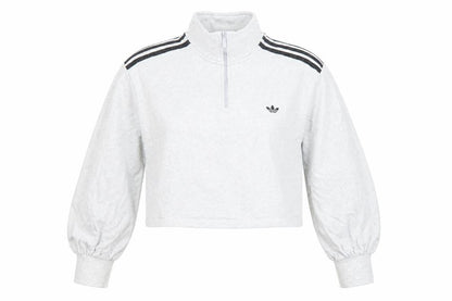 Womens UK Size M adidas Grey Pullover Sweatshirt
