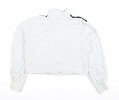 Adidas Women’s Grey 1/4 Zip Pullover Sweatshirt Size M