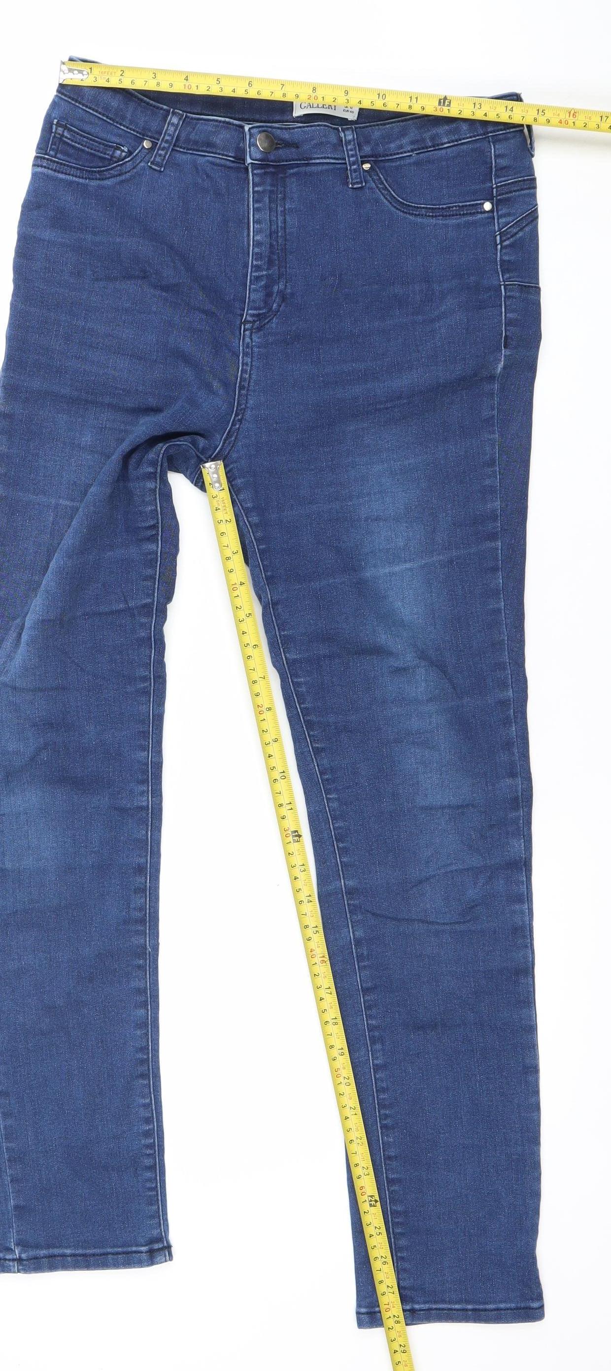 Gallery Women Blue Skinny Slim Fit Jeans UK 12